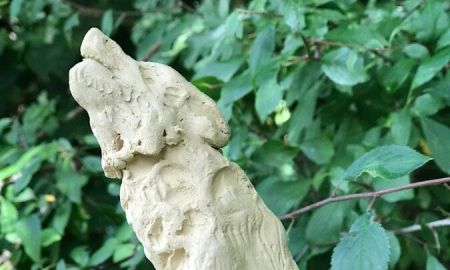 Atelier modelage : le loup qui hurle à la lune